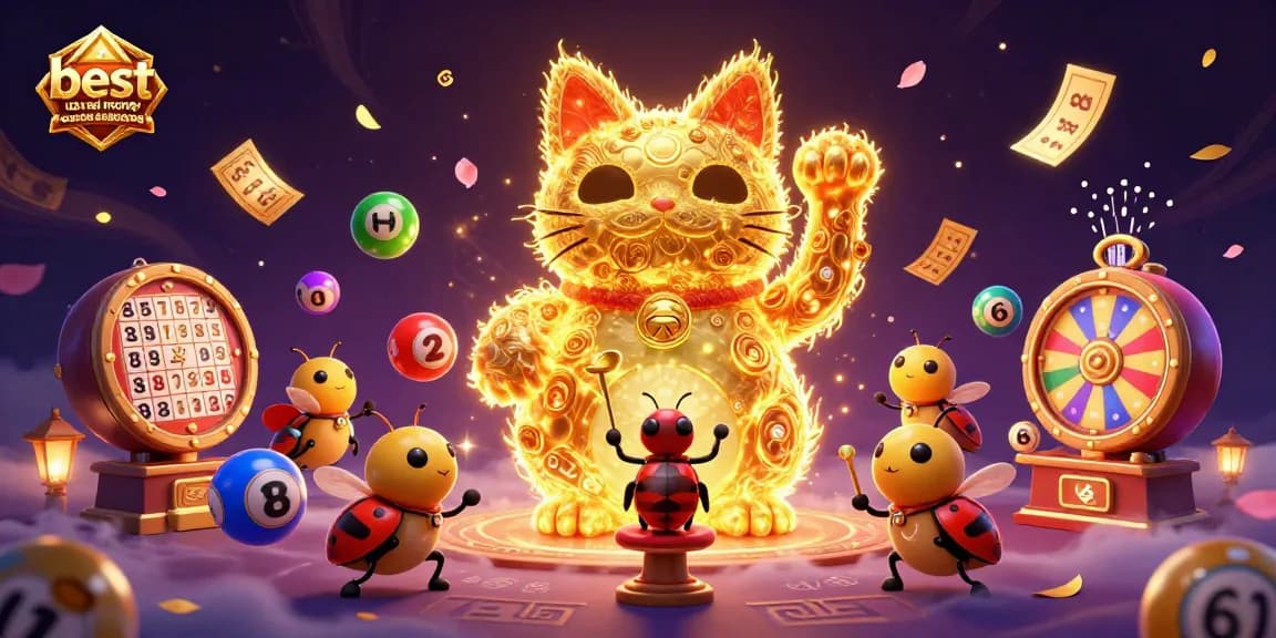 Join the excitement at the best usa real money casinos with vibrant gaming symbols and a magical atmosphere.