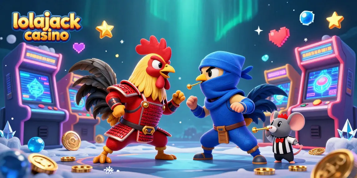Engage in thrilling battles at lolajack casino with exciting games, featuring dynamic roosters and classic gaming elements.